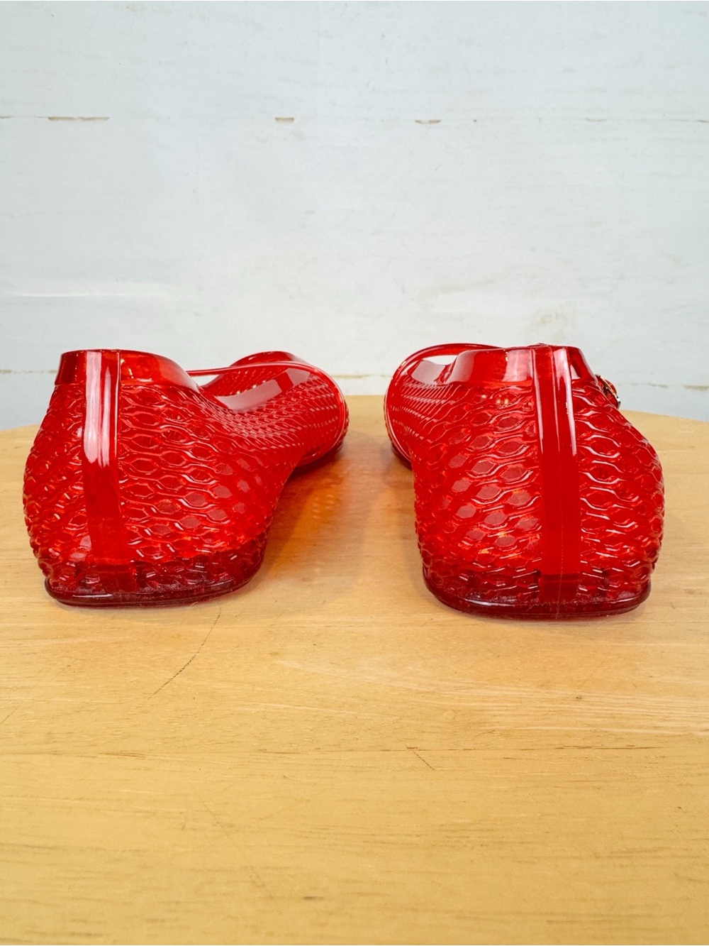 Intentionally Blank, Red Maryjane Jelly Shoes, 9 NWOT - Picture 7 of 12